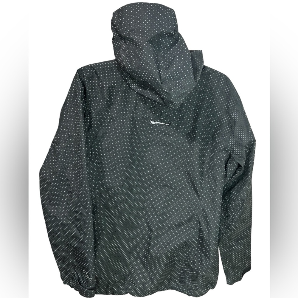 Paradox Black Green Polkadot Rain Jacket Size XL - Picture 4 of 12